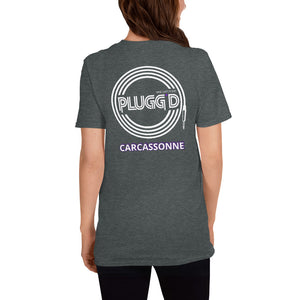 Plugg*d T-shirt Logo Back White / Purple